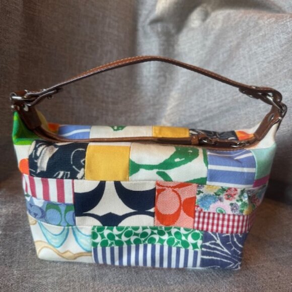 Coach 40430 Hamptons Patchwork Top Handle Bag - Picture 2 of 7